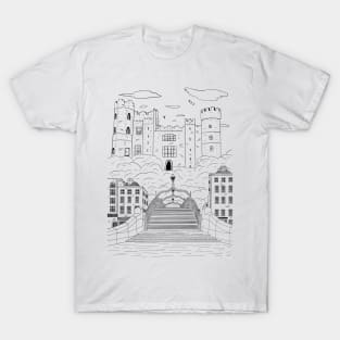 Dublin Ireland Vintage Hand Drawn City Sketch T-Shirt